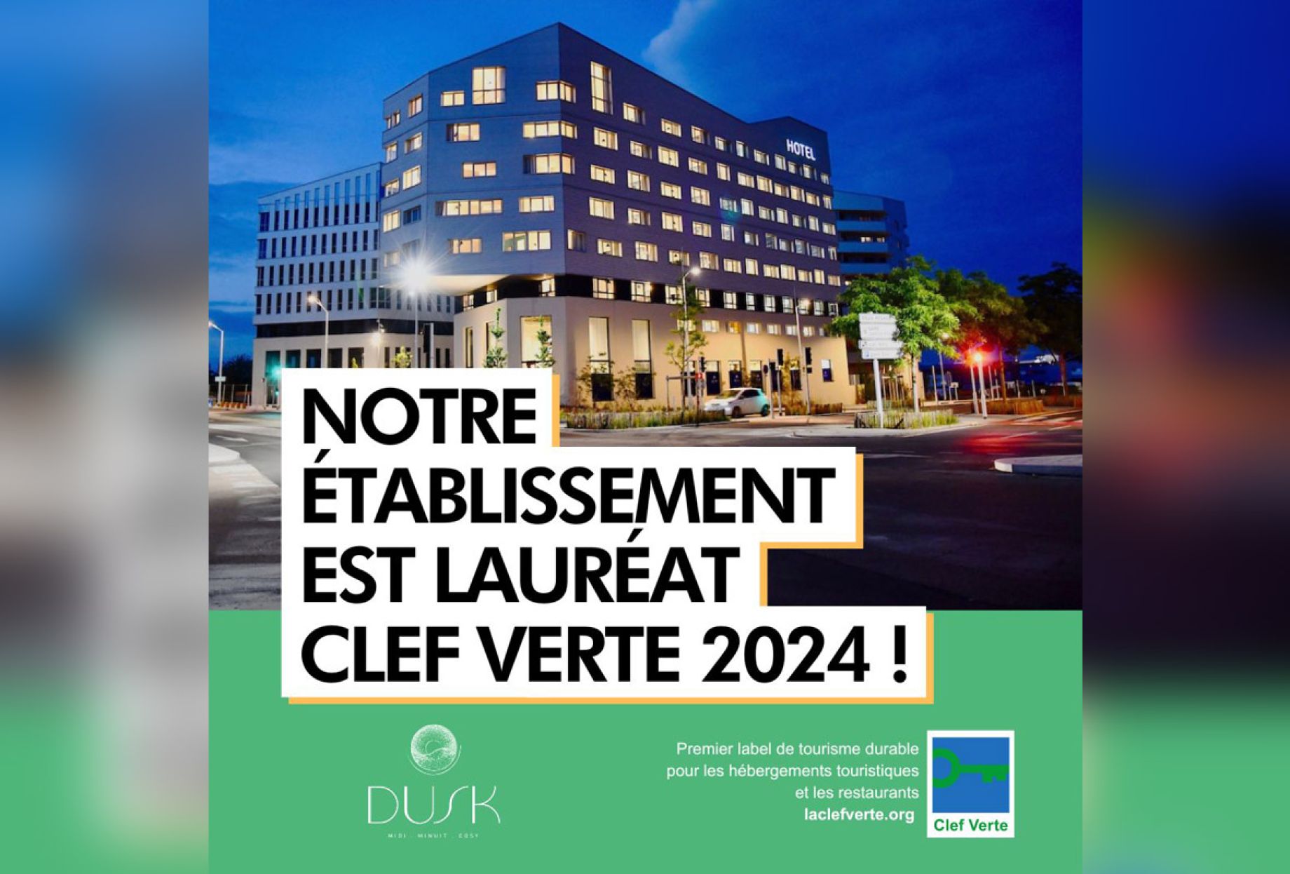 Hôtel Labelisé Clef Verte