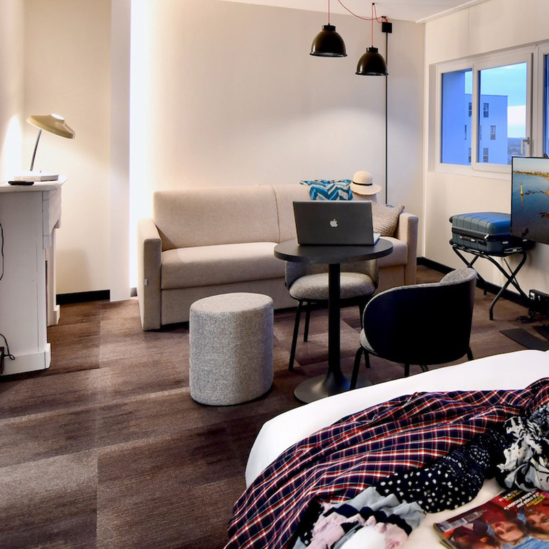 produits disponibles dans la chambre de l'hotel