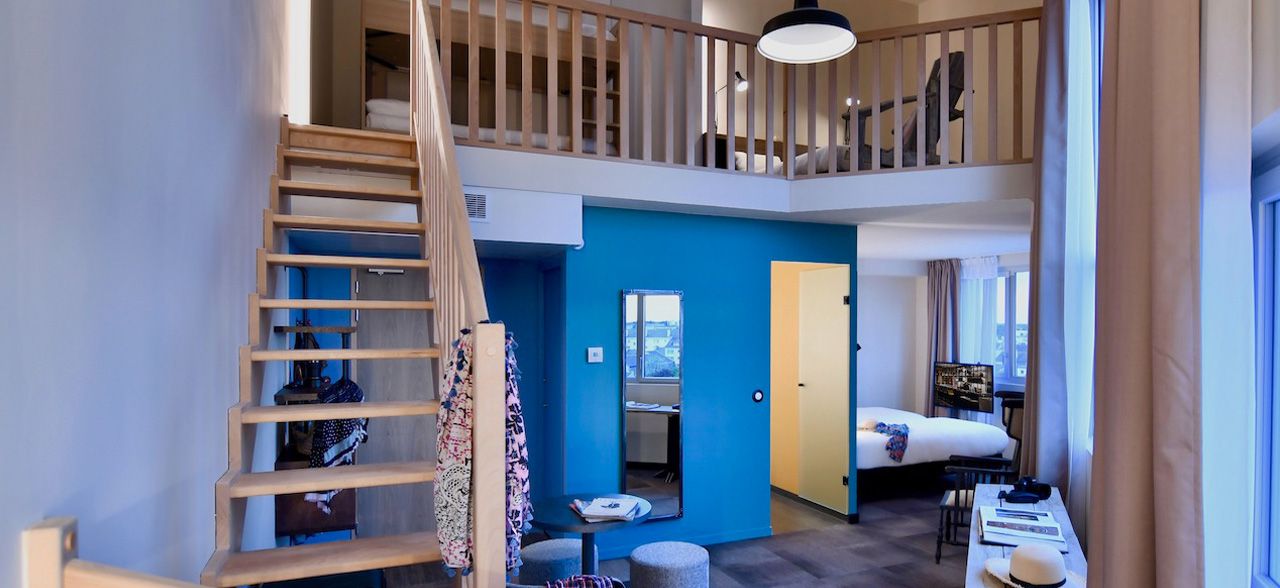 chambre 6 personnes hotel saint-nazaire